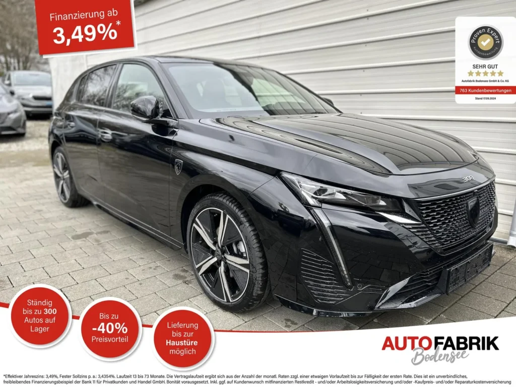 Peugeot 308 Hybrid 145 GT – Frontansicht